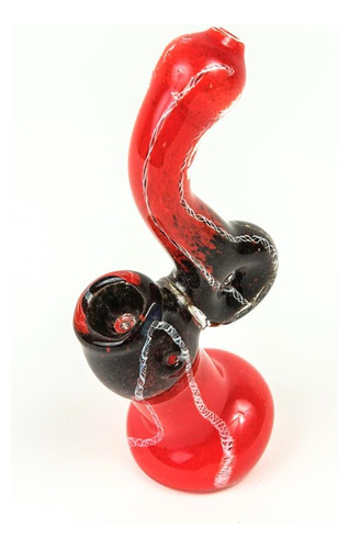 Glass Bubbler 15cm Frit Mixes - Red - Burning Loving