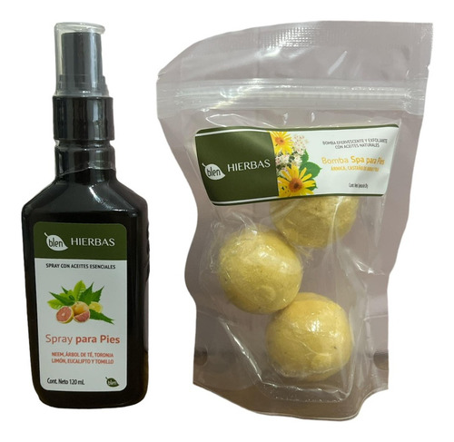 Set Spa Para Pies Spray Para Pies Y Bomba Spa Árnica Calmant