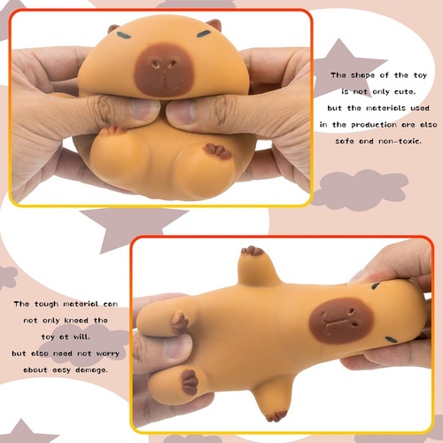 Juguete Squeeze Antiestrés Con Forma De Capibara Sensorial