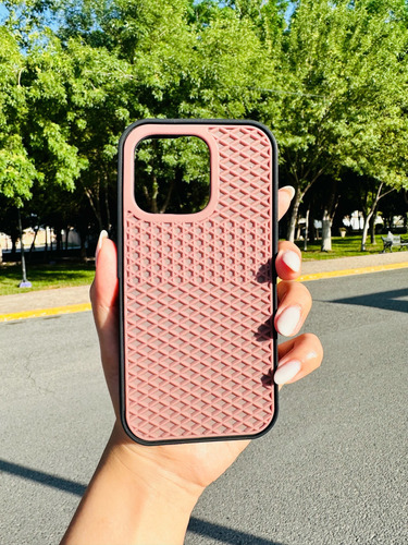 Funda Vans Waffle Para iPhone Color Negro Y Café