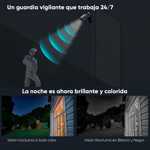 Câmera de segurança IP sem fio Ezviz com zero cabos Bateria recarregável com detecção humana e cores no escuro 2k - 3 megapixels + sirene e estroboscópio modelo CS-eb3