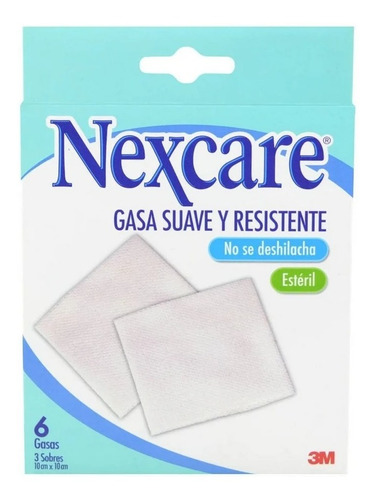 Nexcare Gasa Estéril Suave Y Resistente 10 X10 Cm