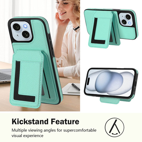 Funda Tipo Cartera Para La Serie Samsung Con Tarjetero, Cierre Magnético, Funda Protectora A Prueba De Golpes, Verde Menta
