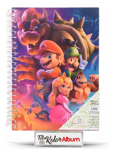 Álbum Fotográfico Infantil Mario Bros 100 Paginas