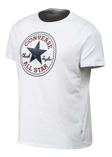 Remera Converse Modelo Patch Blanco Estampa Nueva Coleccion