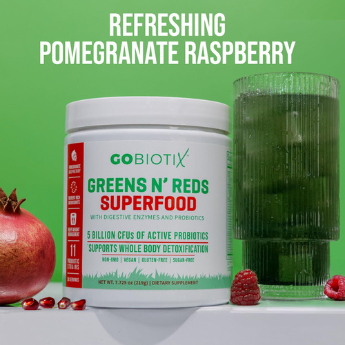 Gobiotix Polvo Superalimentos Rojos Y Verdes 2 Pack