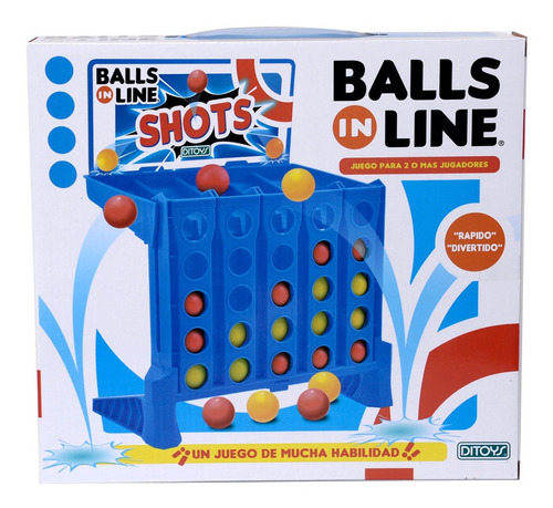 Juego De Mesa Ball In Line 4 En Linea Ditoys Mundotoys