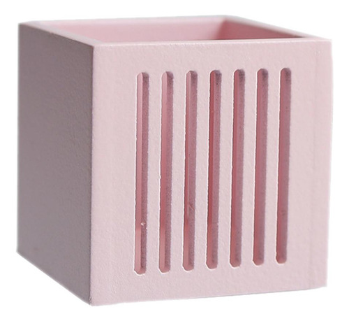 2 Artesanías Cubo Madera Cajón Muebles De Rosa