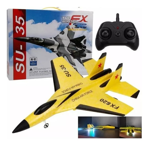 Bimotor Rc Jet Airplane Control Remoto Fx820 Su-35 Cessna