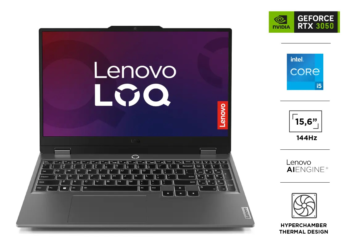 Notebook Lenovo LOQ Gen 9 Intel Core i5 16gb Ram 512gb Ssd 15.6 Windows