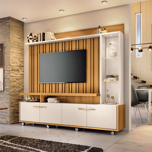 Home Titan Tv Até 60 Polegadas Com Led Cinamomo/off White