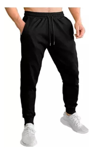 Pants Jogger Deportivo Slim Fit Súper Calidad Elástico Negro