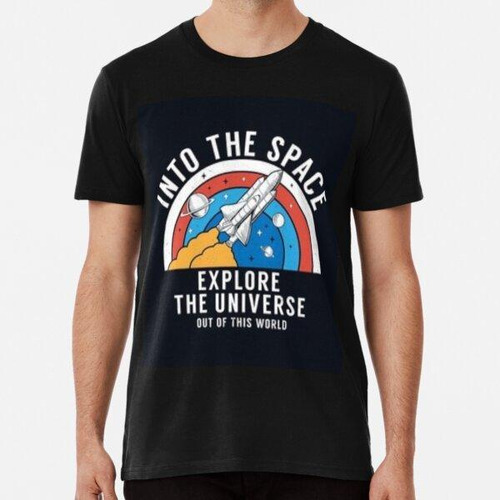 Remera Slogan Espacial Graphic_ Con Tema Espacial Vector Ill