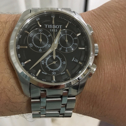 Relógio Tissot Couturier Safira Cronógrafo 100% Original
