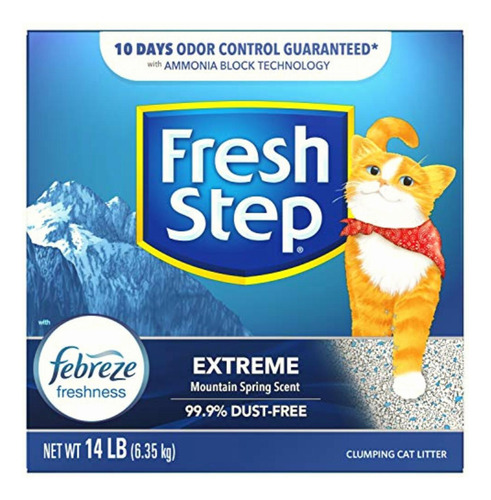 Fresh Step Multi Cat Con Frescura De Febreze, Extreme, Gris,