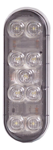 M63347 Luz De Retroceso Led Ovalada Blanca De 6  