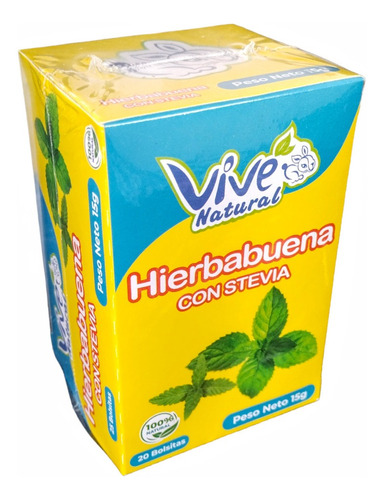 Tisanas Vive Hierbabuena Con Stevia X 20 - g a $15