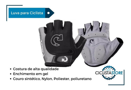 Luva Para Ciclista Bike Bicicleta Com Gel Super Confortavel