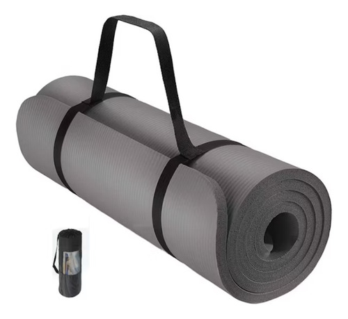 Tapete Para Yoga Extragrueso Balancefrom 12 Mm ( Colores ) Color Gris