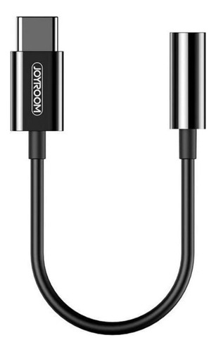 Adaptador Audifonos Tipo C - 3.5 Mm Joyroom Sh-c1 Negro