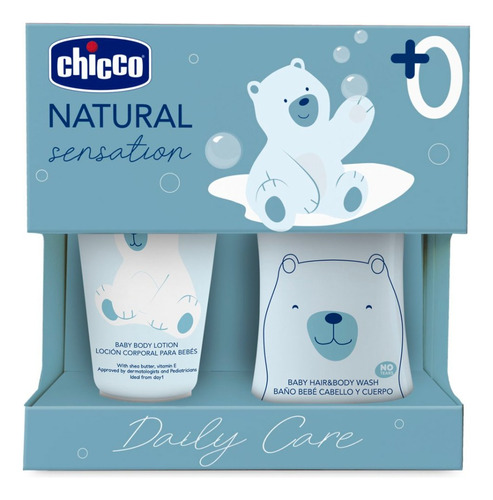 Set Crema Y Shampoo Para Bebé Chicco Natural Sensation 0m+