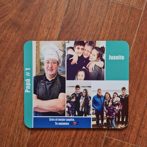 Imagen 6 de 7 de Mousepad Personalizado Para Dia Del Padre Con Fotos