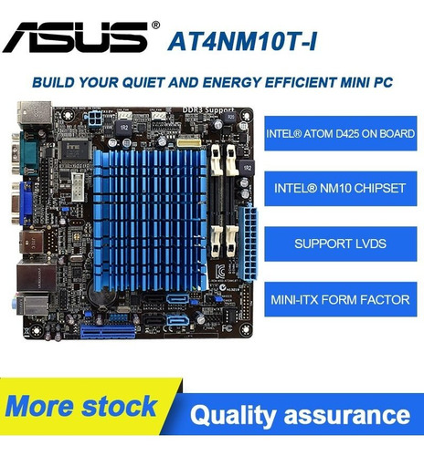 Placa Base Asus At4nm10t-i Atom D425, Ddr3 Mini Itx 95% Nuev