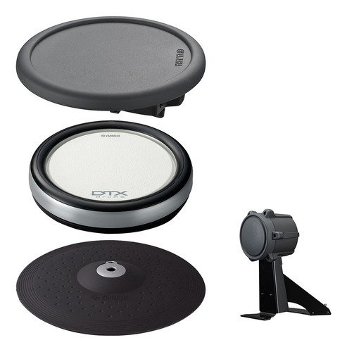 Batería electrónica Yamaha DTP62-x + Dmr6 color negro