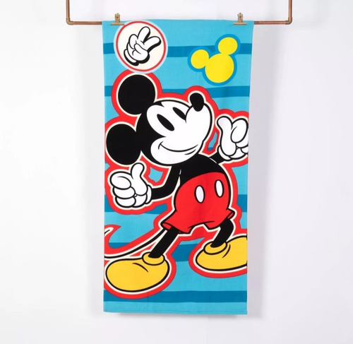 Toalla Playera Infantil Minnie - Mickey  Microfibra Playa