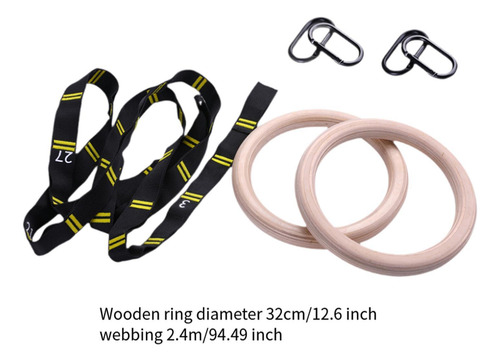 2 Anillos De Gimnasia Para Entrenamiento De Fuerza, Anillos