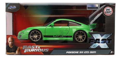 Porsche 911 Gt3 Rs Jada Fast & Furious 1:24 Verde Lima