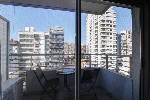 Alquiler Departamento Monoambiente Amoblado Amplio Con Balcón Y Amenities Palermo