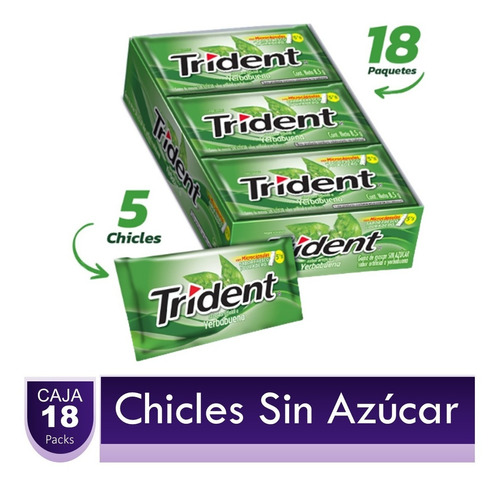 Chicles Trident Display X18 Uds