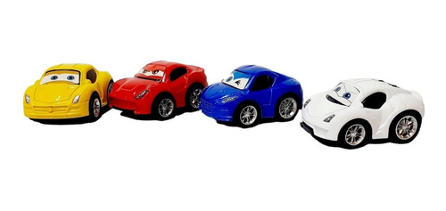 Set De 4 Mini Autos De Carrera Divinos!! Super Buenos!!