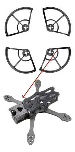 Protetores De Lâmina De Hélice Para Apex Fpv Rc Racing Drone