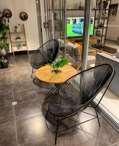 Silla Acapulco En Mimbre Plástico O Sintetico