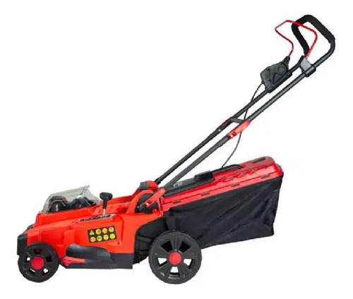 Cortador De Grama 2 Baterias 2a 18v Carregador Duplo Toyama Cor Vermelho
