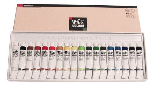 Set De 18 Acuarelas Profesionales 7.5ml Shinhan Art Watercol