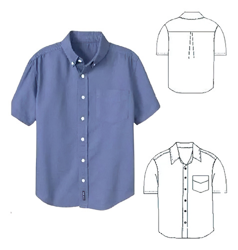 Moldería Textil Unicose - Camisa Basica Niño 0902
