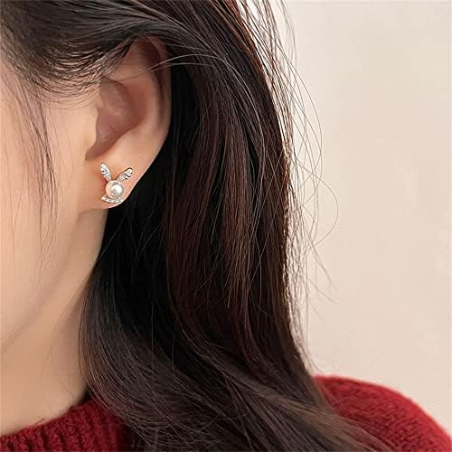 Dainty Rabbit Cubic Zirconia Stud Pendientes Para Mujeres Ni