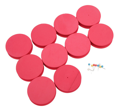Bobina De Pesca De Espuma Rosa, 10 Bobinas Multiusos