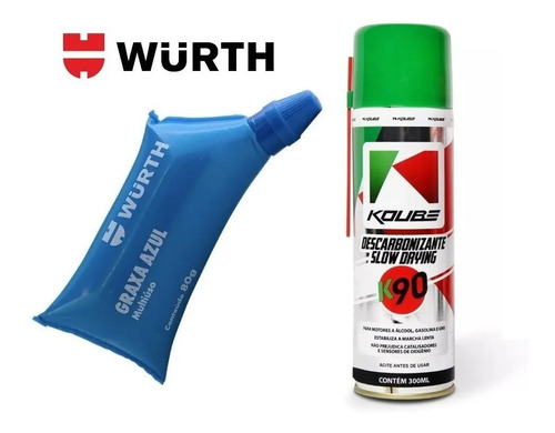 Graxa Azul Wurth Multiuso 80g +  Koube Spray K90