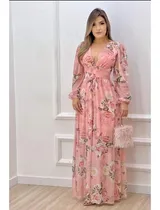 Comprar Vestido Feminino Tule Moda Evangélica Luxo Ótimo Caimento