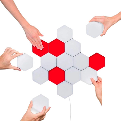 Lampara Led Touch Hexagonal | Kit 20 Modulos