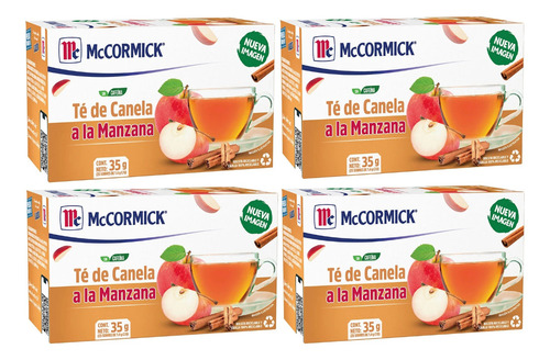 4 Té De Canela A La Manzana Mccormick 35g