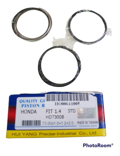 Aros De Piston Honda Fit 1.4  Cromados  Std. 73mm L13a -l15a