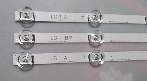 Imagen 2 de 4 de Set Kit Led LG 32 32lb550b 32lb561b 32lb620b 32lb580b