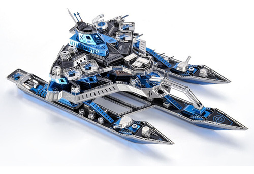 * 3d Metal Puzzle Ship Model Diy Construction Kit