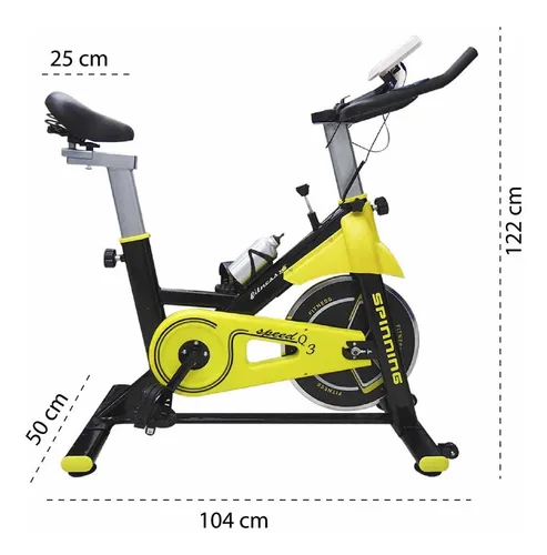 Bicicleta Spinning Fitness Estatica De Ejercicio Hogar Gym Color