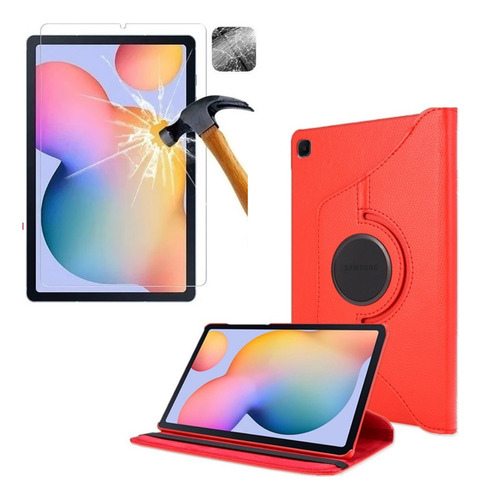 Funda Case Con Mica De Vidrio Para Samsung Tab S6 Lite P610